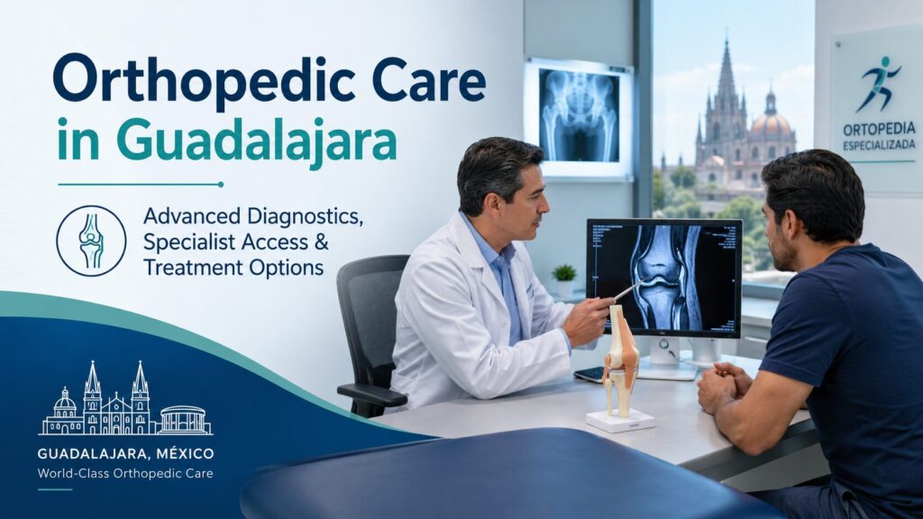 Orthopedic care in Guadalajara with diagnostics, imaging, and specialist evaluation.